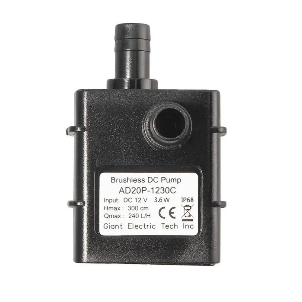 Портативный Dc 12V микро Dc бесщеточный водяной насос Ультра тихий бесщеточный двигатель бассейн насос микронасос