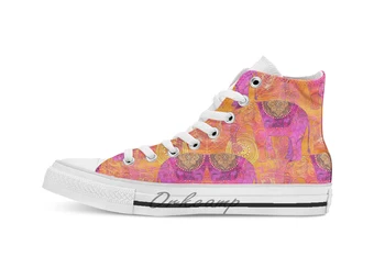 

Happy Elephant II breathable Casual High Top lace-up Canvas shoes sneakers Drop shipping