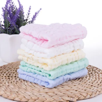 

30x30cm Baby Handkerchief Muslin Square Towel Face Drying Towel Cleaning Cloth @LS