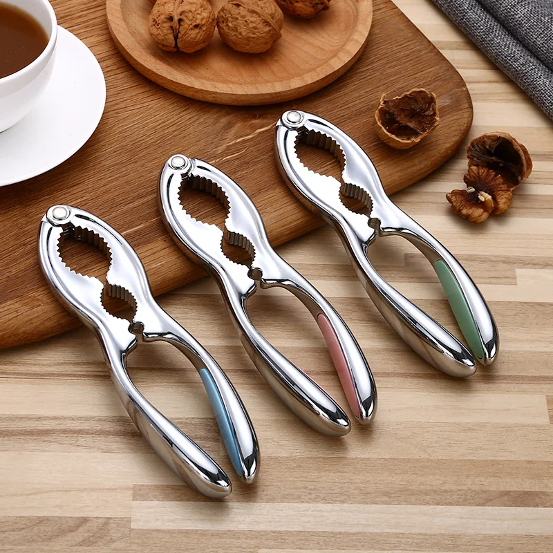

Multi-functional peeling walnut clipr tweezers pliers tool double clamps model shell peeler walnut nut pliers
