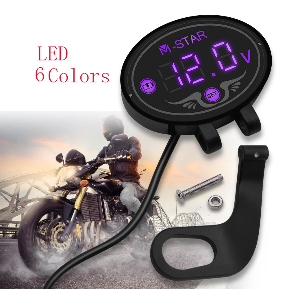 

Waterproof LED Digital Voltmeter Tester DC 9V to 24V voltage Panel Meter For Suzuki GSF1200 GSF1250 GSF650 BANDIT VS800 VZ800