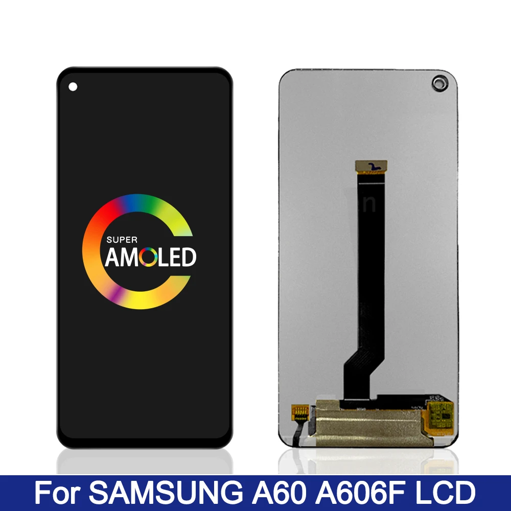 

6.3'' Super Amoled For Samsung Galaxy A60 LCD Display SM-A606F/DS SM-A6060 Touch Screen Digitizer Assembly For samsung A60 LCD