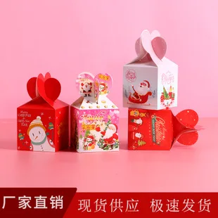 Рождественские украшения для дома, Рождественская коробка apple adornos de navidad, Подарочная коробка, НОВАЯ РОЖДЕСТВЕНСКАЯ Подарочная коробка, Санта Клаус, 20 шт