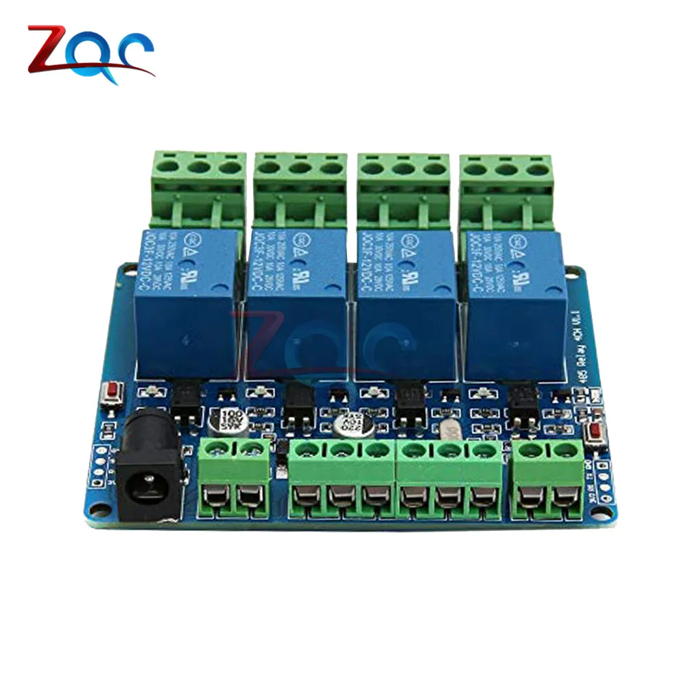 Modbus Rtu 4 канала 12 В релейный модуль переключатель вход/выход RS485/ttl реле интерфейса связи 4 индикатор реле доска