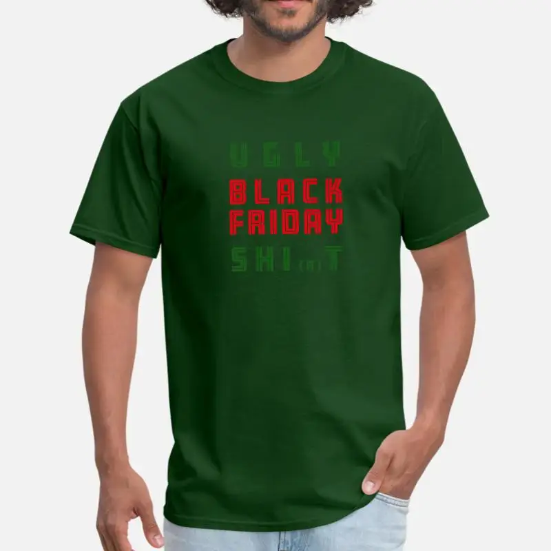 New Style Ugly Black Friday Sh… Tee Shirt Man Crew Neck Sunlight Mens Tee Shirt Short-Sleeve Male Top Quality
