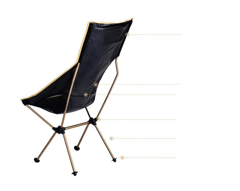 Naturehike Portable Folding Chair Long Back Rest Comfortable Camping Seats Stool Fishing Lawn bbq parks Pergola Rest NH17Y010-L