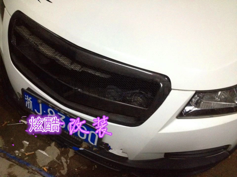 Подходит для Chevrolet Cruze 09-14 carbon fiberv автомобильный гриль высокого качества