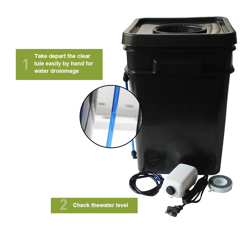 

15L Full Complete Square Pot DWC Hydroponics System Cloner Bucket Indoor Garden Soilless Cultivation And Seedling Nursery 1Pcs