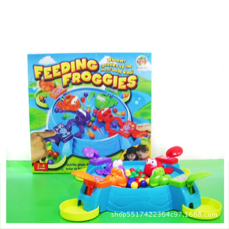 

Children'S Educational Tabletop Toys Feeding Frog Piranha Playing with a Pearl Parent And Child Interactive Interest Casual Brai