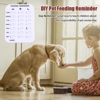 

Home Kitchen Portable DIY Pet Feeding Reminder For Old People Kids Easy Install Fish Multifunction Baby Care Dogs Cats Magnetic