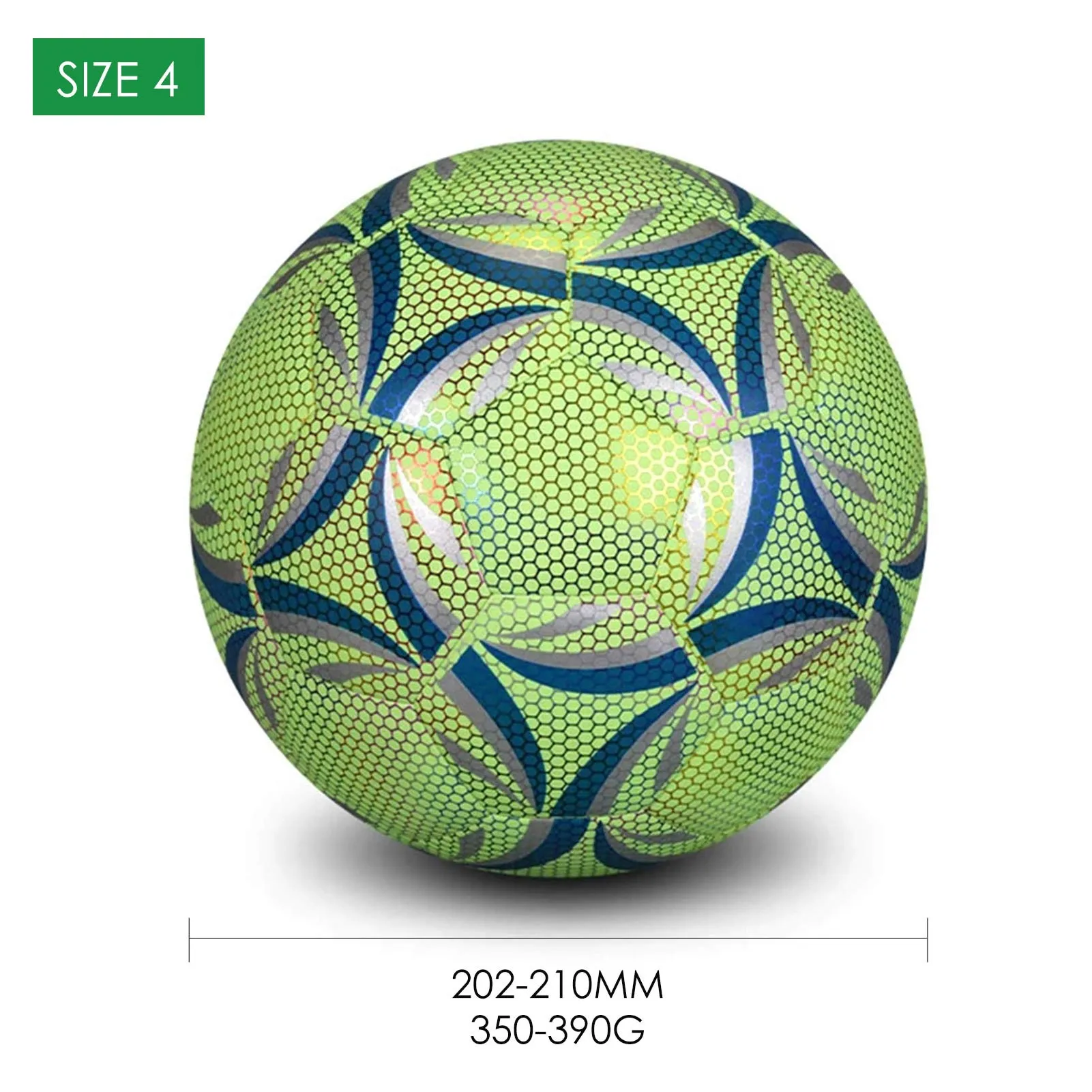 Cincuenta ballena azul General Balón de fútbol con LED que brilla en la oscuridad, pelota de fútbol  brillante, PU, reflectante, tamaño 5, 4, bolas de entrenamiento de práctica  estándar|Futbolísticos| - AliExpress