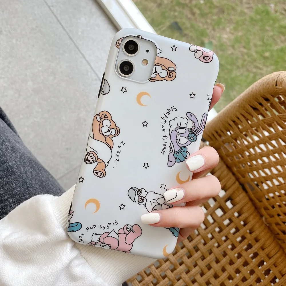 Блестящий силиконовый чехол Blu-Ray для iPhone 8 6 S 7 Plus Duffy Bear Шелли Мэй мультяшный X Xs Max XR