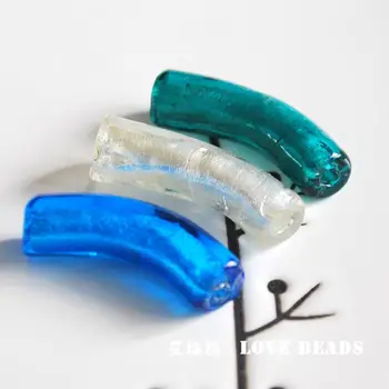 

4 pcs/lot lampwork tubes fish jewelry making DIY for women