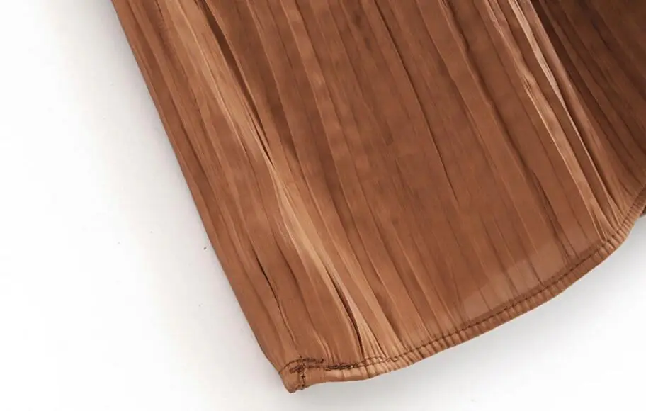 2019 винтажная яркая Юбка миди плиссированная юбка из искусственного шелка новые