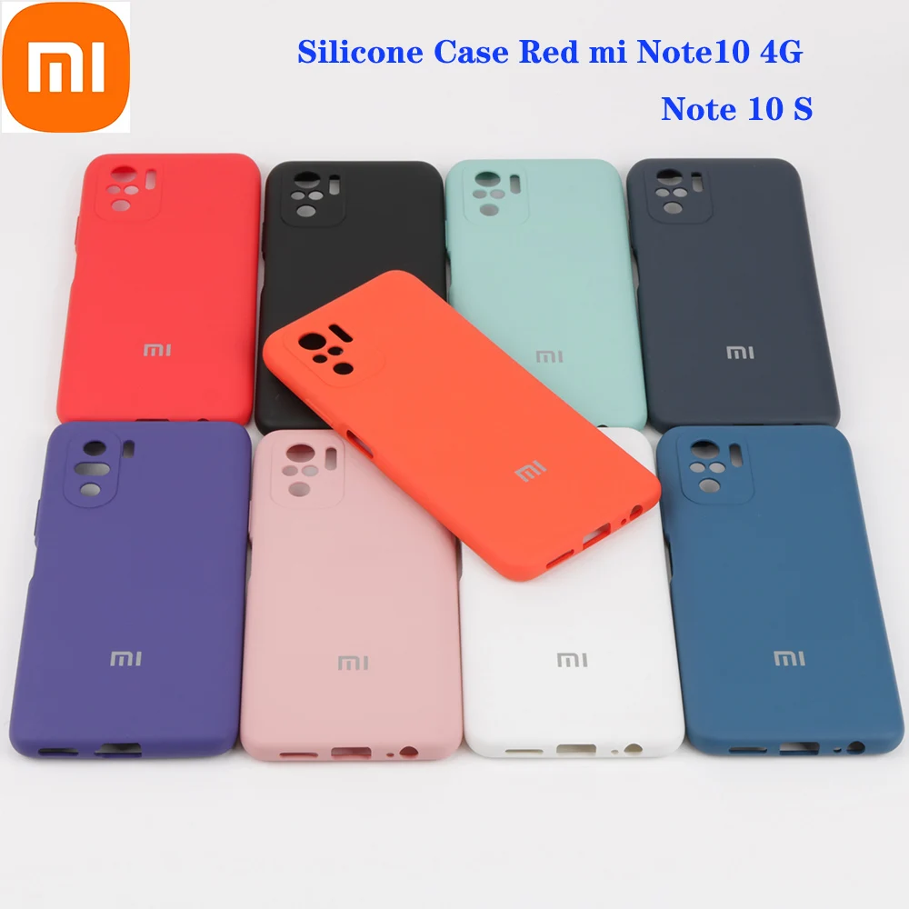 Оригинальный Xiaomi Redmi Note 10 4G шелковистый мягкий на ощупь жидкий силиконовый