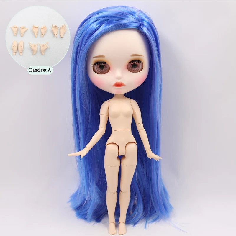 ICY Nude Blyth пользовательские куклы № BL7216/6208 светильник розовый микс Voilet белый цвет кожи 1/6 bjd, pullip, licca, jerryberry - Цвет: A doll with hand A