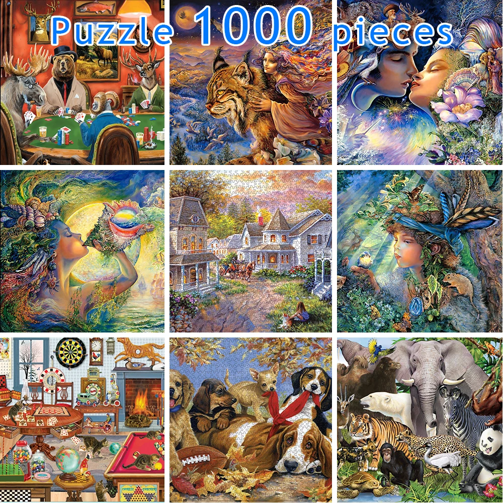 

Jigsaw Puzzle 1000 Pieces DIY 69*51 cm Puzzle Games Educational Toys Assembling Picture Landscape Puzzles For Adults Children