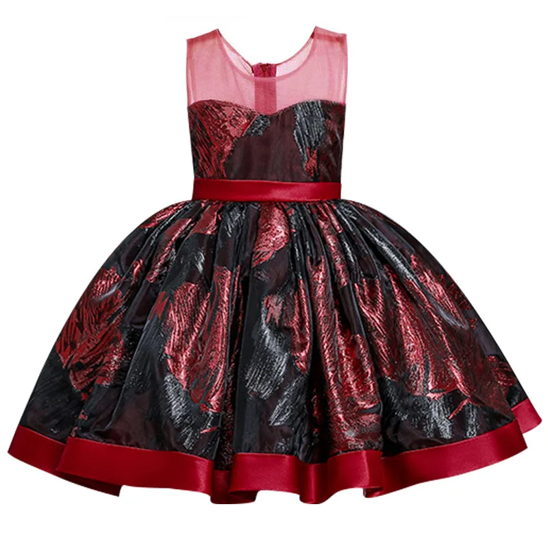 High-end-elegant-latest-style-2-10-years-old-girl-princess-dress-fluffy-dress-hot-dyed