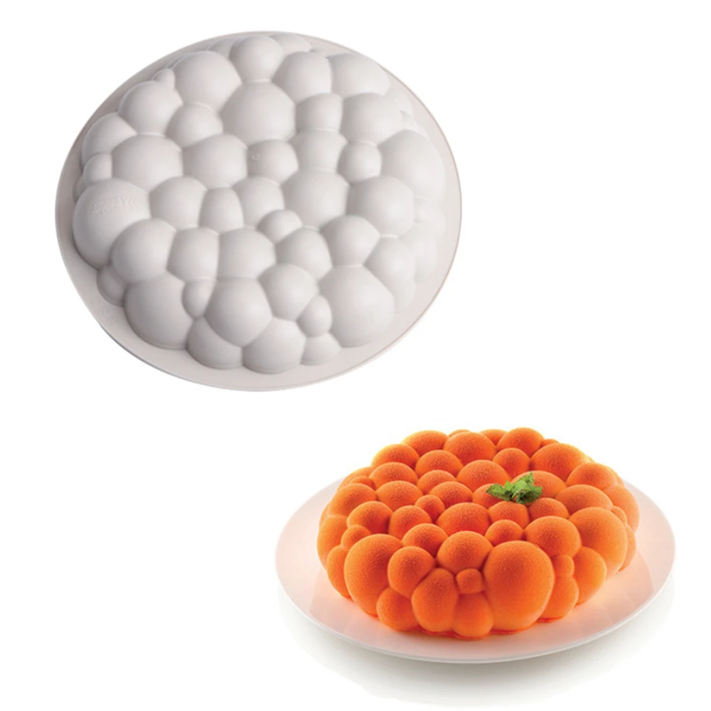 Round Cloud Shape Silicone Mold Bubble Mousse Cake Dessert Decoration Tools | Дом и сад