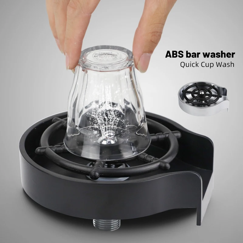 Automatic Glass Cup Washer High Pressure Kitchen Sink Rinser Machine B –  Shopyianess