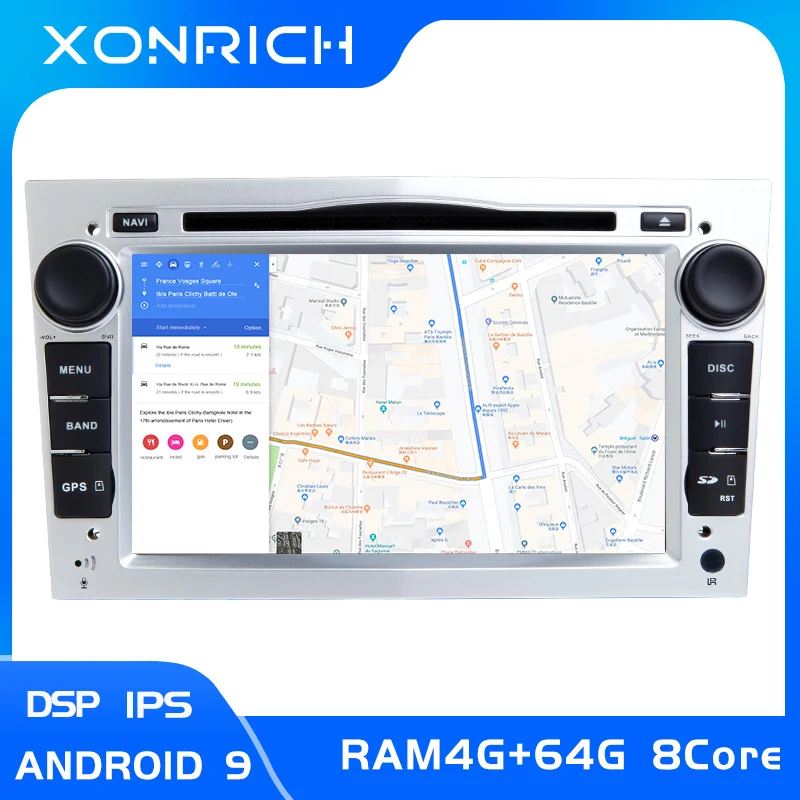 2 Din Android 9,0 автомобильный DVD мультимедийный плеер для Opel Astra H Vectra C Zafira b Corsa C D G Meriva Vivaro gps навигация радио4 ГБ