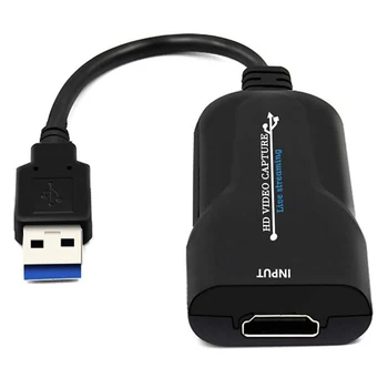 USB portátil 3,0 HDMI tarjeta de captura de juego 1080P placa de vídeo, adaptador de streaming fiable para transmisión en vivo, grabación de vídeo