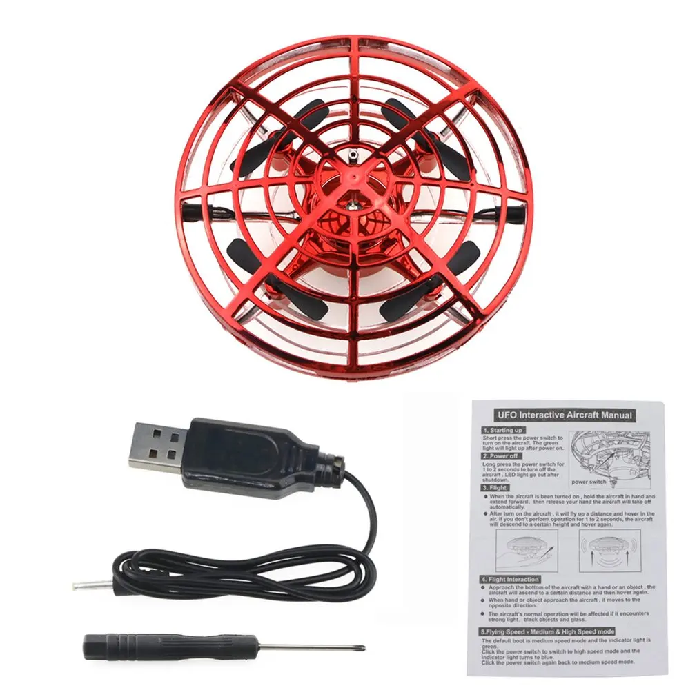 HXB-003R Мини Инфракрасный индукционный бесголовый режим беспилотник фиксированная высота пульт дистанционного управления Индукционная регулировка скорости четыре оси самолета