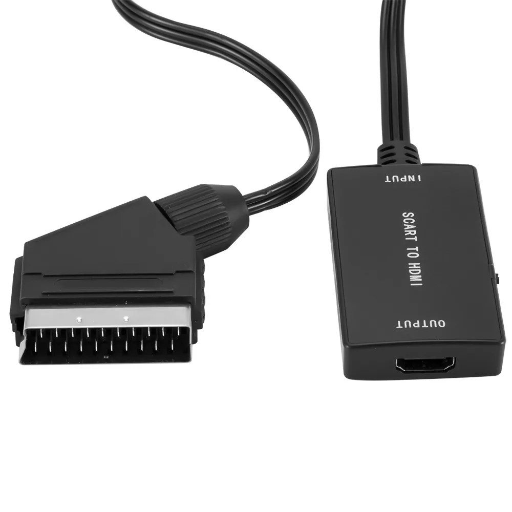 1pc SCART zu HDMI Konverter 1080P/720P Unterstützung HDMI Anschluss Ausgang 
