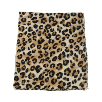 

Hot kf-Animal Print Women Winter Warm Scarf Women Leopard Scarfs for Ladies Faux Fur Shawl