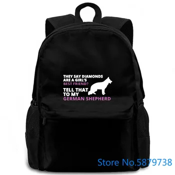 

Tell That To My Ger Shepherd Hot Sale Fitness Female Natural women men backpack laptop travel school adult student