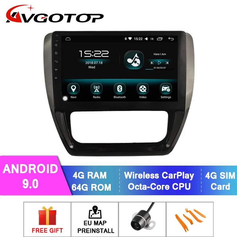 AVGOTOP Android Автомобильная Мультимедийная система для 2012- SAGITAR Авто кондиционер версия Автомобильный dvd-плеер сенсорный экран