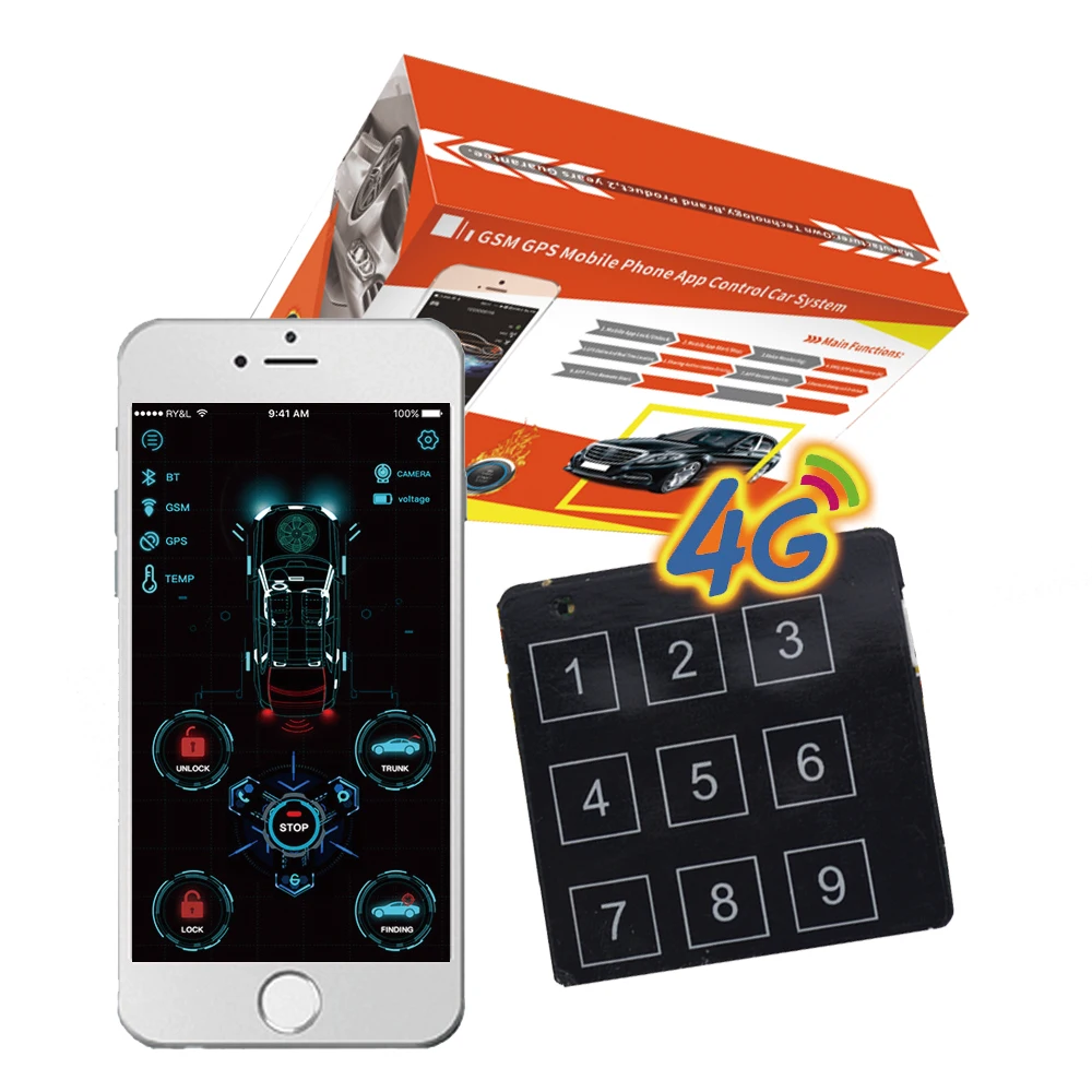 cardot 4g new app start stop app control car alarms compatible with original car keyless entry engine start button