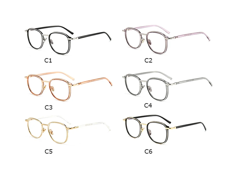 Корейский Круглый оправа для очков для мужчин и женщин, анти-синий светильник, очки для игр, оправа для очков, женские прозрачные оптические квадратные трендовые очки