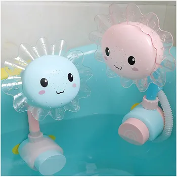 

Baby Funny Water Game Bath Toy Bathing Tub Sunflower Shower Faucet Spray Water Swimming Bathroom Bath Toys For Children