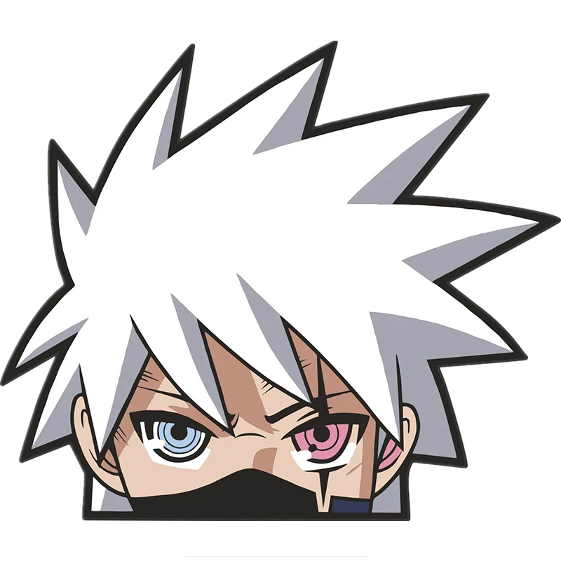 

Anime Car Sticker for SPIKEY HAIR NINJA PEEKING Car Windshield Stickers Motorbike Voyeur Decal Car Accessories