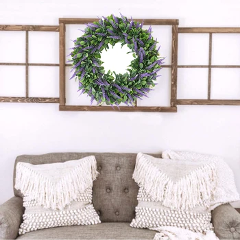 

Artificial Lavender Wreath Indoor Wall Door ing Garland Party Decoration