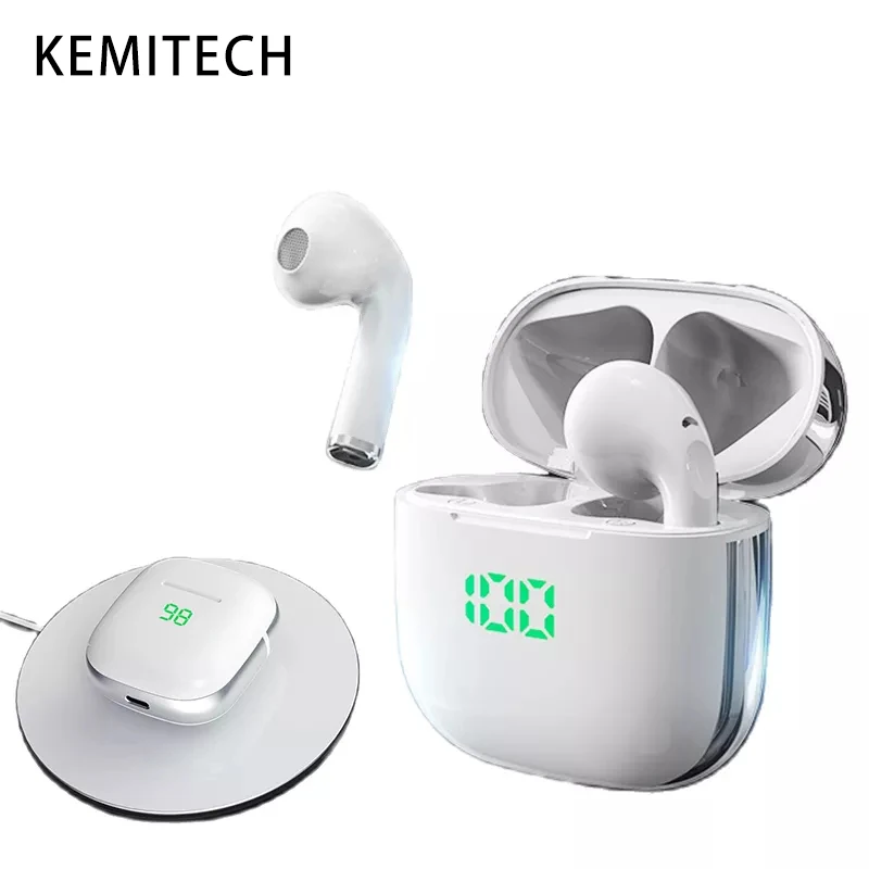 Earbuds TWS K6 Earphones with Wireless Charger Type-C HiFi 5.0 Bluetooth Headset 400MAH for Fitness Sports Gym | Электроника