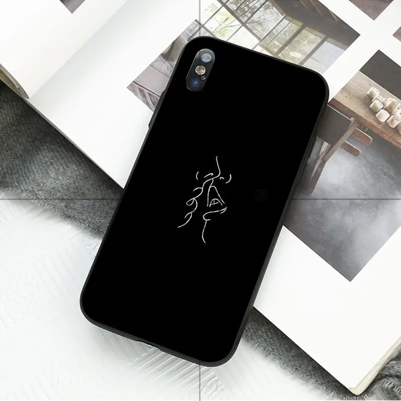 Black and white line art