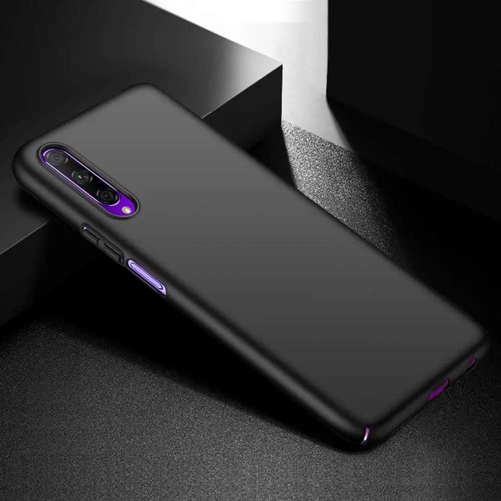 Чехол для Honor 9X Pro, Роскошный Матовый Жесткий Чехол для ПК, защитный чехол для Honor 9 X Pro - Цвет: Черный