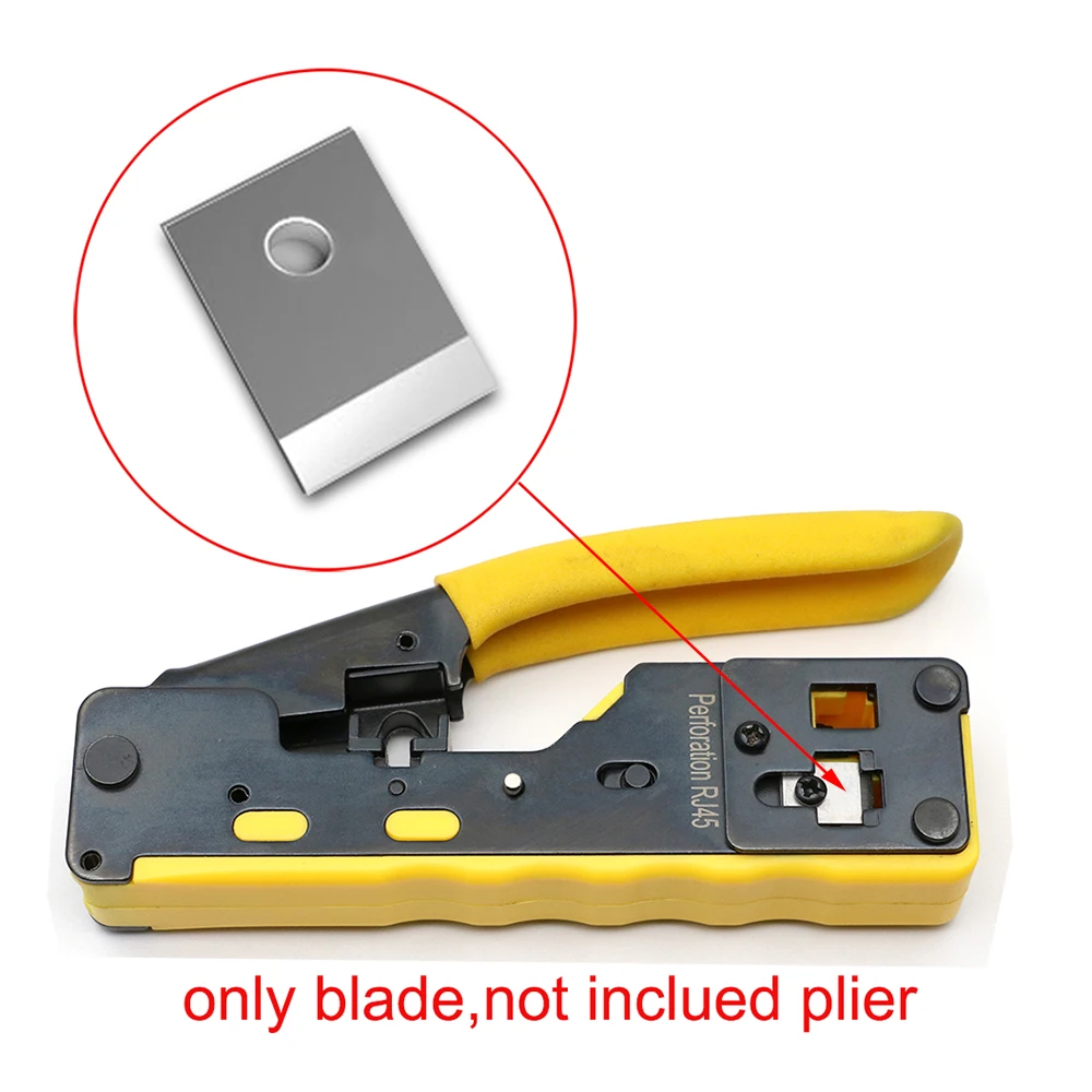 ethernet tracer YPAY blade tools parts for RJ45 crimper Crimping cat6 Cable Stripper pressing line clamp knife rg45 8p8c pliers tongs 5pcs network repair tool kit