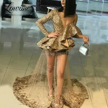 Robe De Soiree, платье русалки на одно плечо, вечернее платье, кутюр, Длинные вечерние платья, блестящее платье для Саудовской Аравии, арабское женское платье