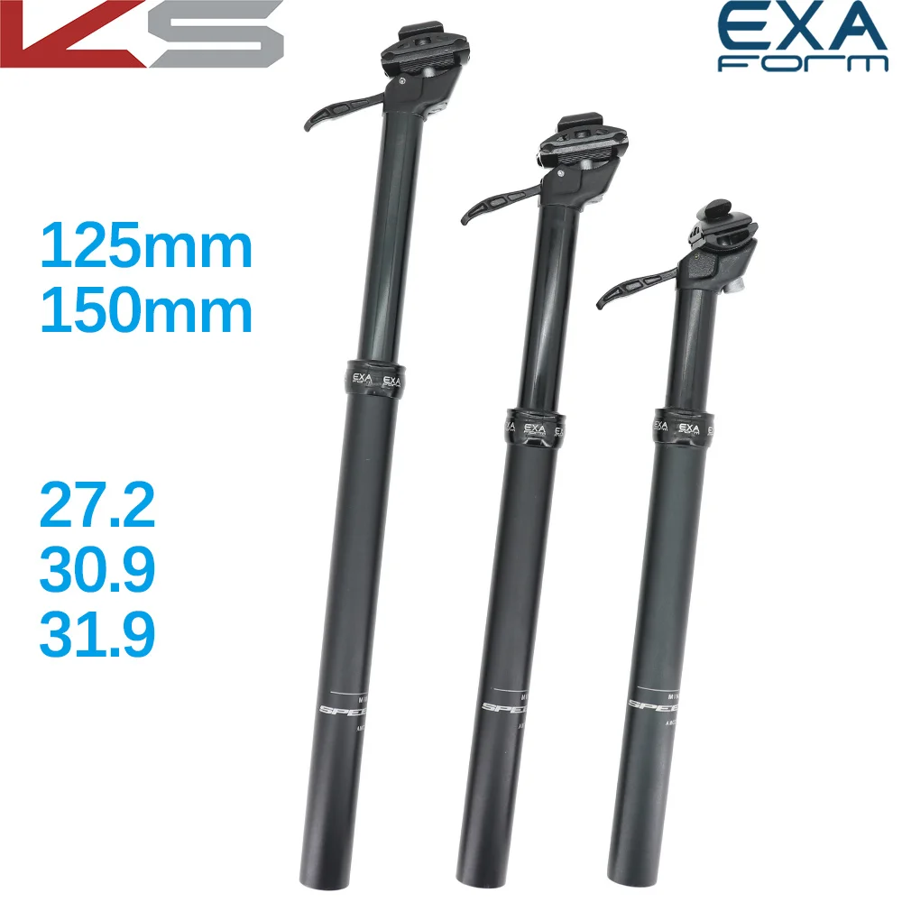 Kindshock dropper seatpost adjustable 125 150mm height Exaform speedup