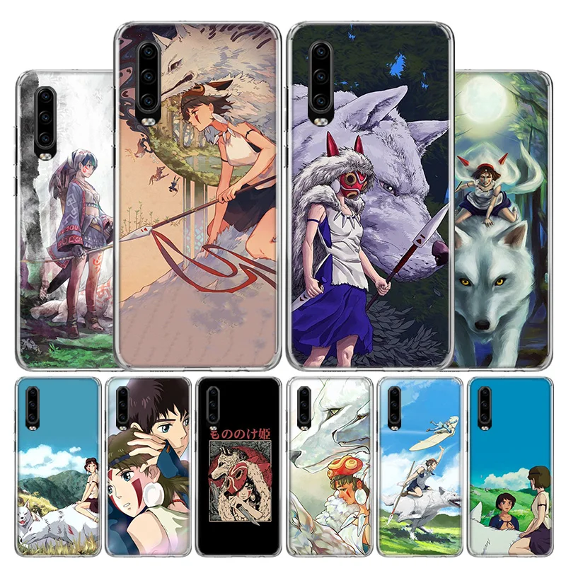 Чехол для телефона с принцессой Mononoke Huawei P40 P30 P20 10 Mate 20 30 Lite Plus Pro P Smart Z + 2019