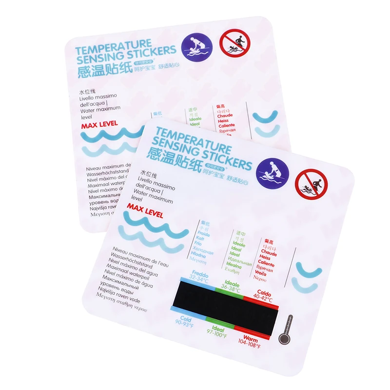

Baby Bath Water Temperature Measuring Card Sticker Bathtub Pool Cartoon Temperature Card Baby Bath Water Temperature Stickers