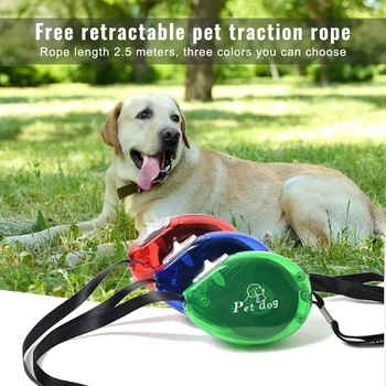 

2.5M Retractable Nylon Pet Dog Leash Automatic Small Dog Traction Rope Color Pet Dog Puppy Lead Leash