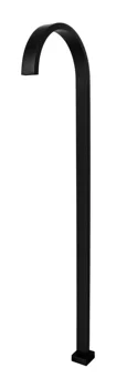 

Freestanding Bath Spout Bathroom Electroplated Matte Black Finish Arching Design Graceful Height 903.5mm Length 220mm A2