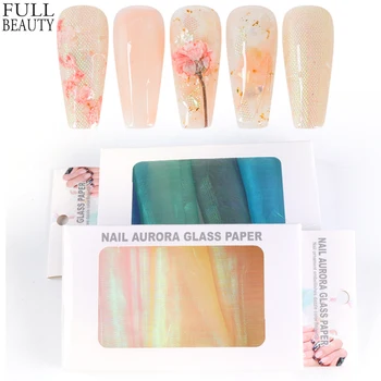 

Fluorescent Mesh Stickers for Nails Blue Pink Foils Paper Nail Art Transfer Sticker Adhesive Manicure Nails Accessories CH1618