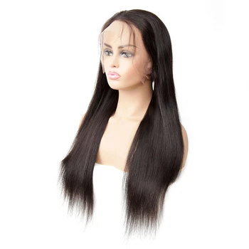 

Straight 13x4 Lace Front Human Hair Wigs 8-26 inch Pre Plucked Brazilian 150% Density Remy Human Hair Wigs Natural Color