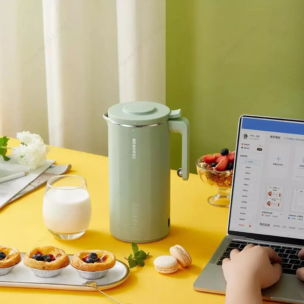 Youpin 220V Soymilk Maker Machine Electric Juicer Blender Automatic Heatable Soya-Bean Milk Rice Paste Maker Free-filter