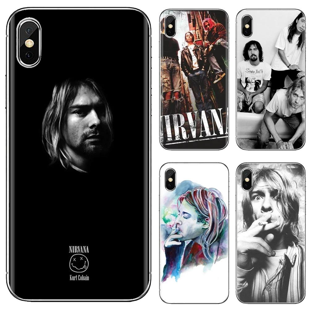 Силиконовый чехол Nirvana Курта Кобейна для Samsung Galaxy Note 3 4 5 8 9 S3 S4 S5 Mini S6 S7 Edge S8 S9 S10 Plus |